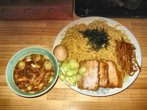 「特製つけそば1100円＋麺大盛り100円」@魂の中華そばの写真
