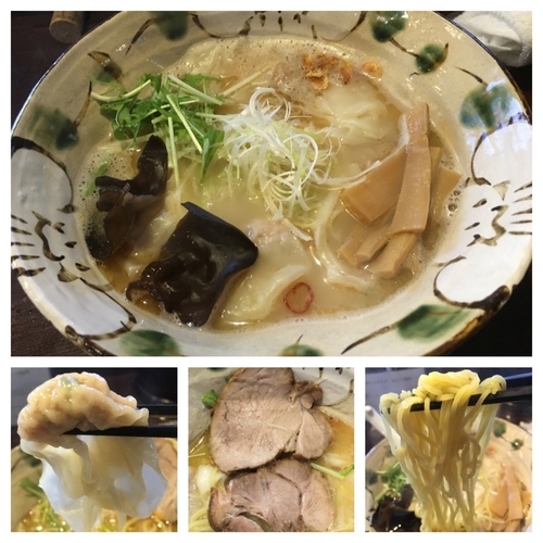 「焼きあご塩  850円＋海老わんたん 200円」@いち井の写真