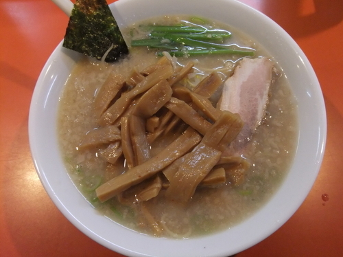 「メンマラーメン」@本格的豚骨そば まりぼの写真