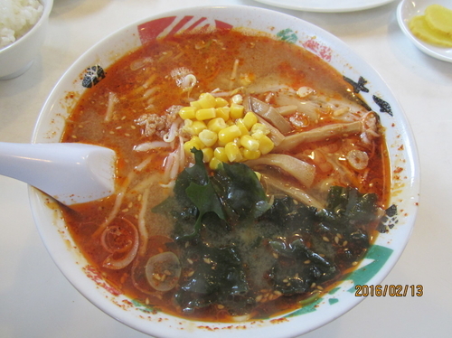 「酸辣麺（サンラーメン）」@手打ちらーめん 本丸の写真