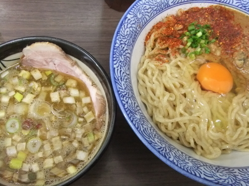 「【季節限定】かま玉つけそば」@頓知房の写真