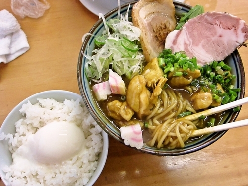 「【師走の一杯】道有楽カレー南蛮(昆布 煮干 鶏)+D」@MENYA 食い味の道有楽の写真