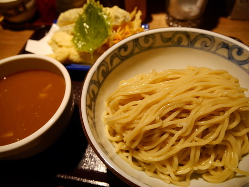 「天丸つけ麺 サービス大盛」@東京天ぷらつけ麺天丸の写真