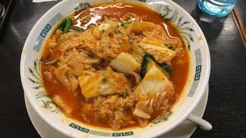 「チゲ味噌ラーメン 590円」@日高屋 西新宿1丁目店の写真