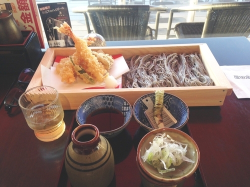 「大海老天せいろ」@日本料理ごまそば高田屋 お台場デックス店の写真