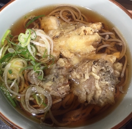 「舞茸天そば」@谷川岳PA上り スナックコーナーの写真