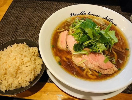 「【限定】蟹出汁らぁ麺＋蟹出汁炊き飯」@麺庵ちとせの写真