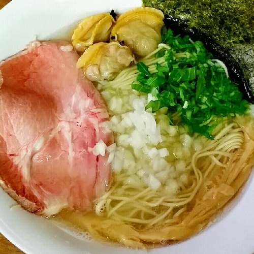 「【３周年記念限定】貝出汁ラーメン　５００円」@へべれ家の写真