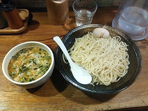 「つけめん（中）＋味玉」@鶏の穴の写真