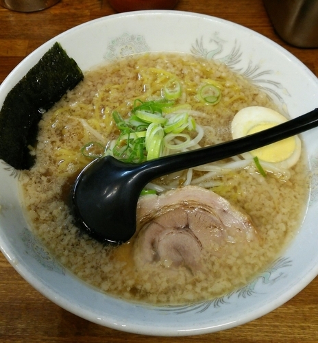 「らーめん 中盛り550円」@らーめん三水の写真