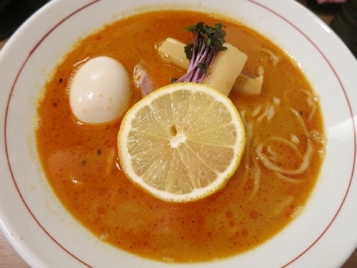 「麻辣鯛塩そば 880円 ＋ 鯛めし小 （VIPカード利用）」@鯛塩そば 灯花 本店の写真
