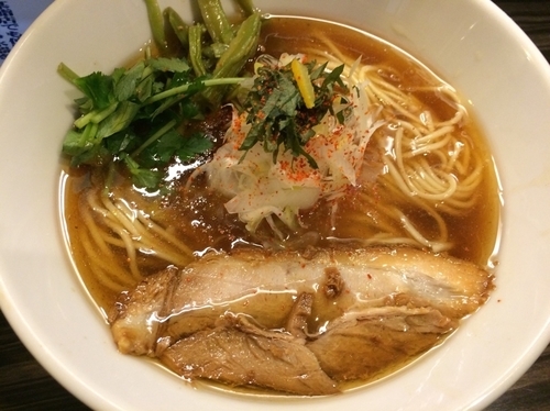 「鯵ニボそば（醤油）」@志奈そば 田なかの写真