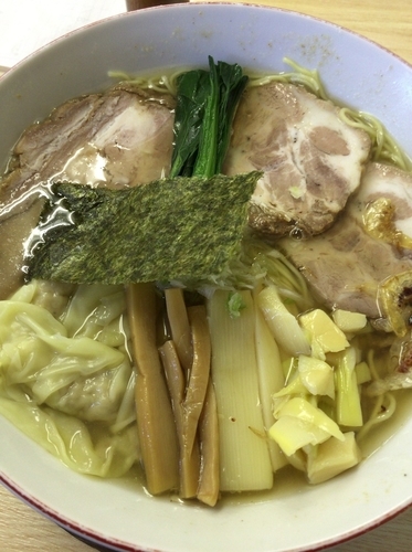 「富山ホワイト ワンタン チャーシュー麺」@支那そば 心麺の写真