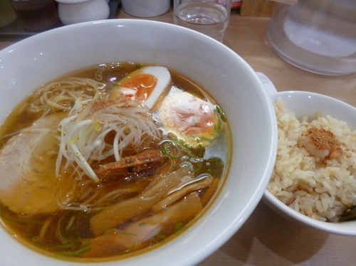 「昼のランチセットAえびそば」@えびそば えび助 一番町店の写真