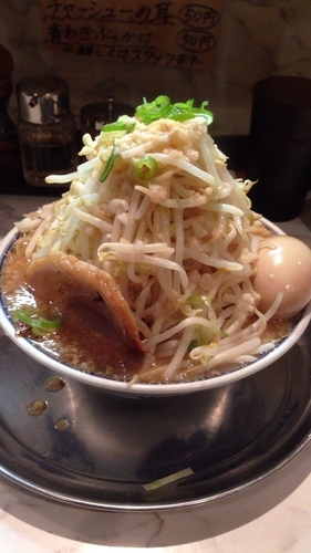 「味玉大黒麺830円ヤサイアブラ」@大黒屋本舗 千葉中央店の写真