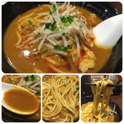 「濃厚うまこくカレーらーめん¥810+ビール¥470」@麺屋ここいち うまこくカレーらーめん 中区錦三丁目店の写真