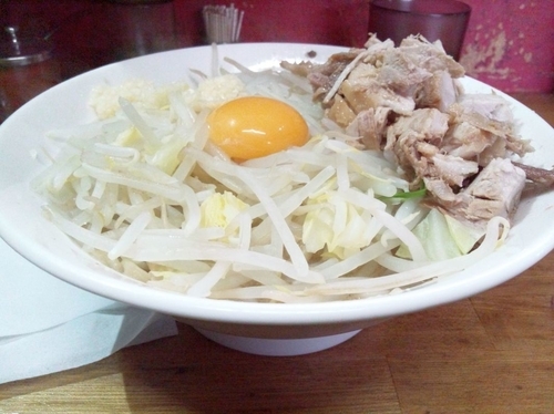 「油そば　麺少なめ　にんにく」@ラーメン髭の写真
