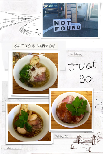 「味玉醤油ラーメン 塩ラーメン レアチャーシュー丼」@NOT FOUNDの写真