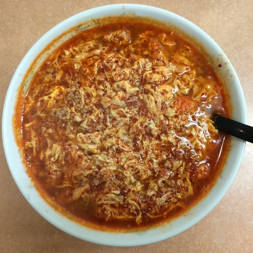 「タンタンメン（辛さ4）700円＋玉子ダブル60円」@中華 タンタンメン 隆翔の写真