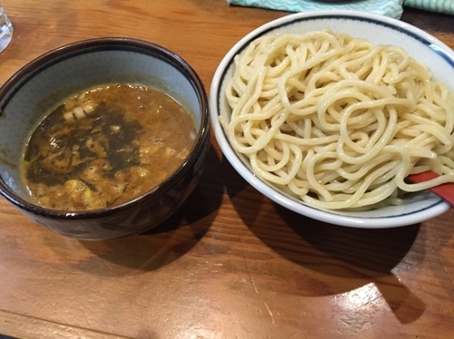 「辛つけ麺 大盛り」@月と鼈の写真