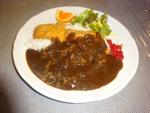 「欧風ビーフ豚ヒレかつカレー」@山遊食堂 岳の写真