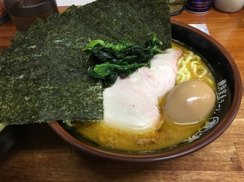 「○得ラーメン+のり／￥850+100」@家系ラーメン ○貴家の写真