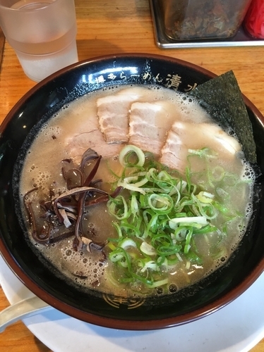 「清水屋ラーメン800円+替え玉120円」@博多ラーメン 清水屋の写真