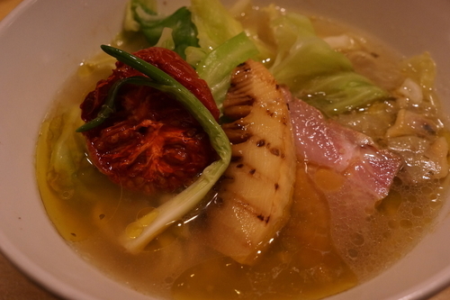 「浅利と春キャベツの塩ＳＯＢＡ（限定）」@饗 くろ㐂の写真