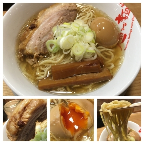 「ラーメン macro 800円＋特選こだわり煮玉子 50円」@人類みな麺類の写真