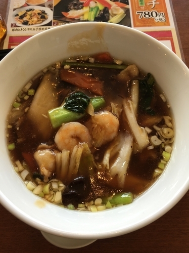 「八宝あんかけ麺880円」@中華レストランChina Fan 草加店の写真