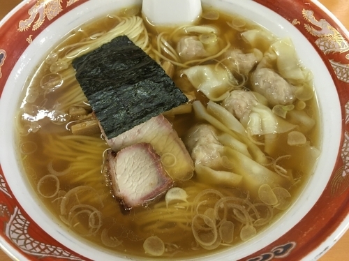 「ワンタンメン  1030円」@支那ソバ かづ屋の写真