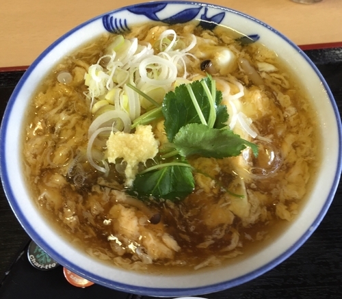 「けい卵そば（￥480）」@源太郎そば 横浜店の写真