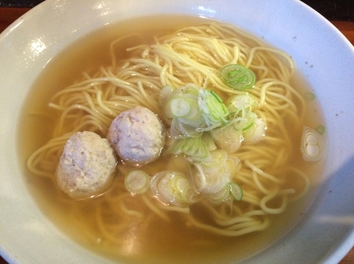 「朝ラーメン   つくね」@中華そばつけそば 千思萬考の写真