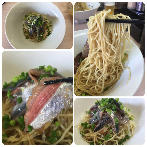 「いわしそば¥390+ビール¥500」@中華そば よしかわの写真