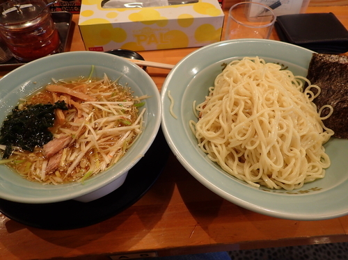 「ネギつけ麺・並盛」@ラーメンショップ椿 二本松店の写真