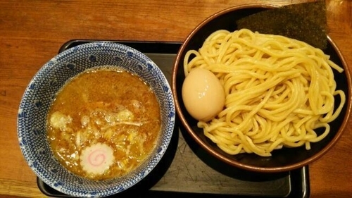 「味玉つけめん(中盛)(あつもり)」@舎鈴 大島駅前店の写真
