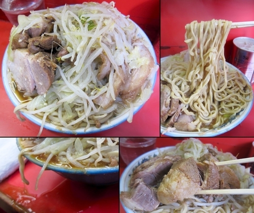 「ぶたダブル大ラーメン 850円（ヤサイマシマシ）」@ラーメン二郎 三田本店の写真