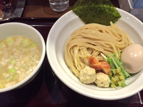 「【限定】 鶏と帆立の濃厚つけ麺。 850円」@中華そば 飯村製作所の写真