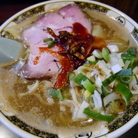 煮干しラーメン 味濃いめ＋油多目＋辛銀ダレ2倍