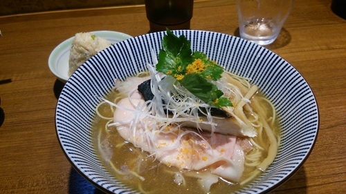 「【2/18限定】鰆とにしんの中華そば（おむすび付）」@寿製麺よしかわ 川越店の写真