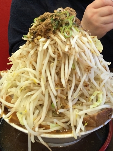 「元節麺野菜ニンニク」@麺屋 元の写真