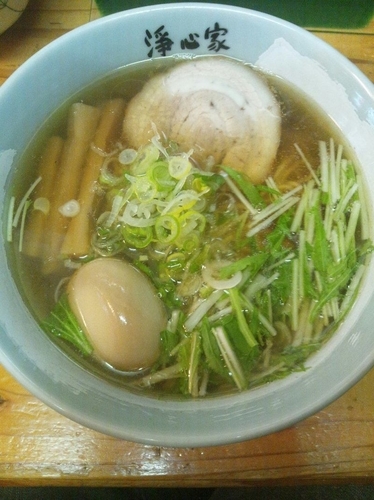 「淡口岩塩そば（味玉トッピング）」@浄心家の写真