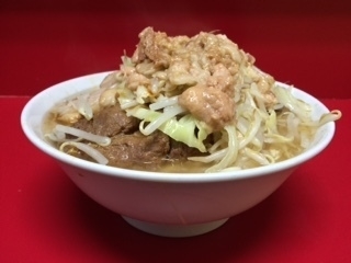 「ラーメン　小　ヤサイアブラ」@ラーメン二郎 西台駅前店の写真