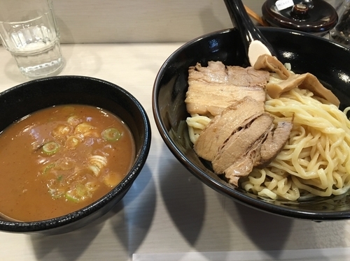 「鶏豚骨魚介つけ麺(麺大盛)」@ラーメン長山 池袋店の写真