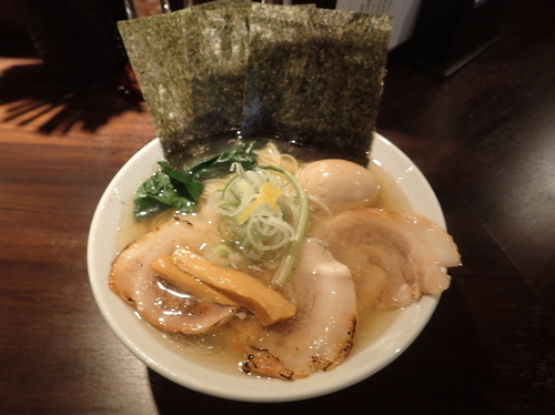 「得のせアジ煮干し塩中華そば(980円)」@志奈そば 田なか Secondの写真