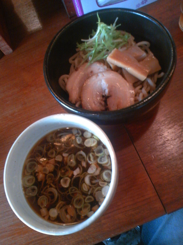 「醤油つけ麺７５０円」@ラーメンかずやの写真