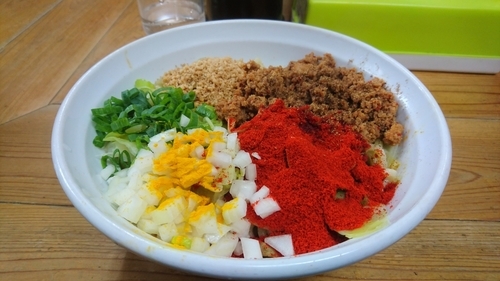 「カレー汁なし担々麺(並)」@自家製麺 てんかの写真