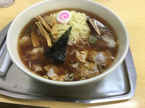 「ワンタン麺大盛」@一ノ割大勝軒の写真