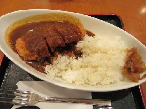 「つくば美豚ロースカツカレー（８５０円）」@友部SA 上りの写真