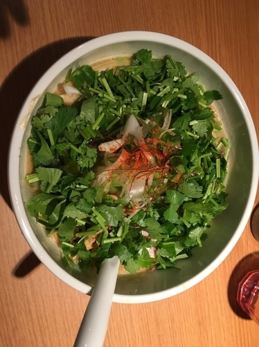 「しびれみそパクチー930円」@tokyo miso style IKEDAの写真